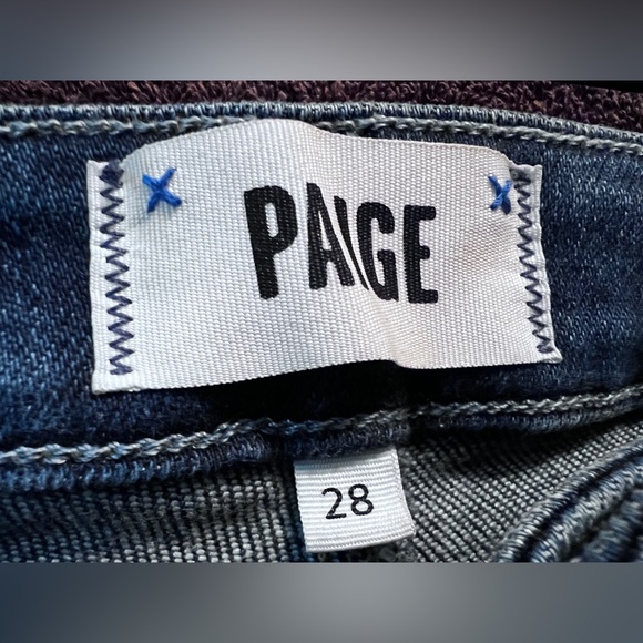 PAIGE Claudine 28 Seamed Raw Hem‎ Jeans- Sketchbook EUC - Picture 8 of 16